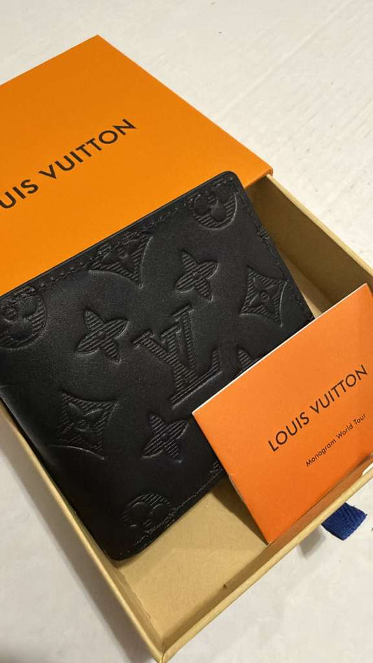 Louis Vuitton Multiple Wallet Monogram Shadow Black Leather New with Box & Dust Bag
